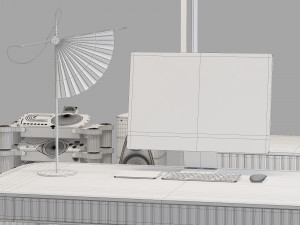 Roche bobois eden-rock office set Modelo 3D
