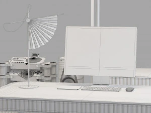 Roche bobois eden-rock office set 3D Model