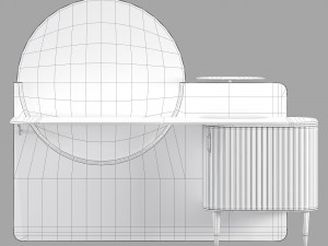 Roche bobois eden-rock dressing table 3D-Modell