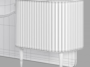 Roche bobois eden-rock dressing table 3D-Modell