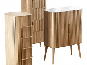 Roche bobois eden-rock storage set 1 3D Model