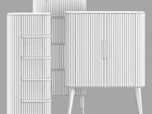 Roche bobois eden-rock storage set 1 3D Model