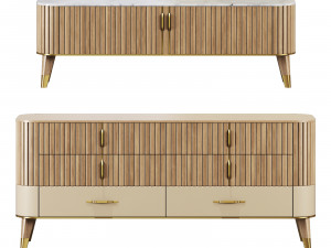Roche bobois eden-rock storage set 3 3D Model