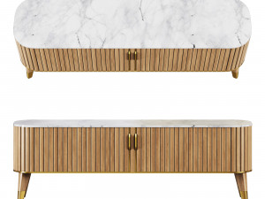 Roche bobois eden-rock storage set 3 3D Model