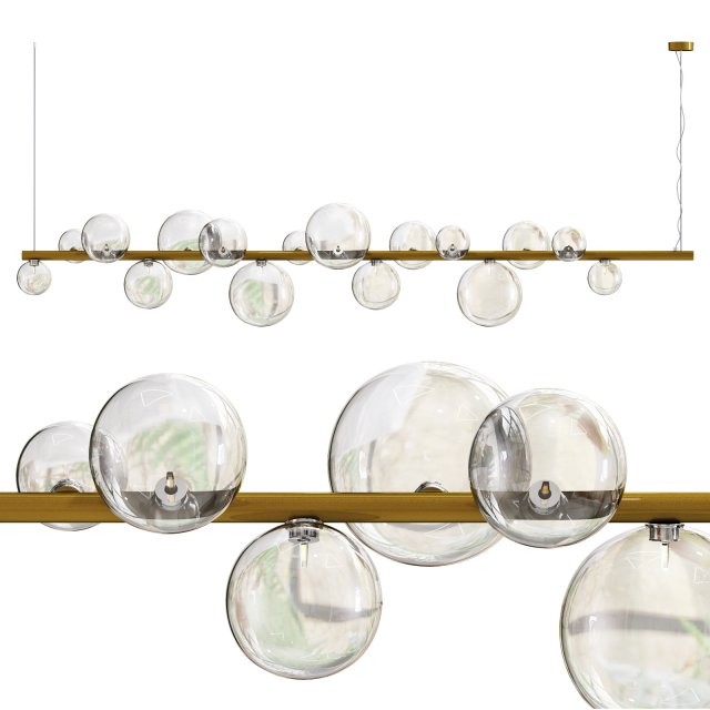 Roche bobois fleur de coton suspension 3D Модель .c4d .max .obj .3ds .fbx .stl .blend 