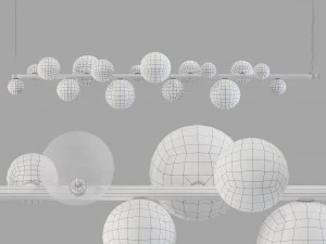 Roche bobois fleur de coton suspension 3D Model