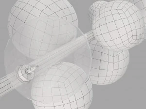 Roche bobois fleur de coton suspension 3D Model
