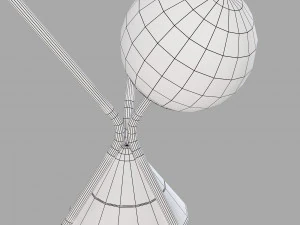 Roche bobois flora table lamp 3D Model