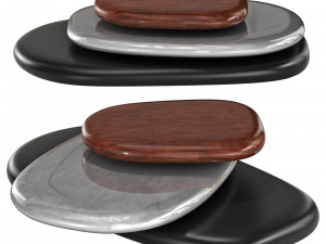 Roche bobois galet cocktail table Modello 3D