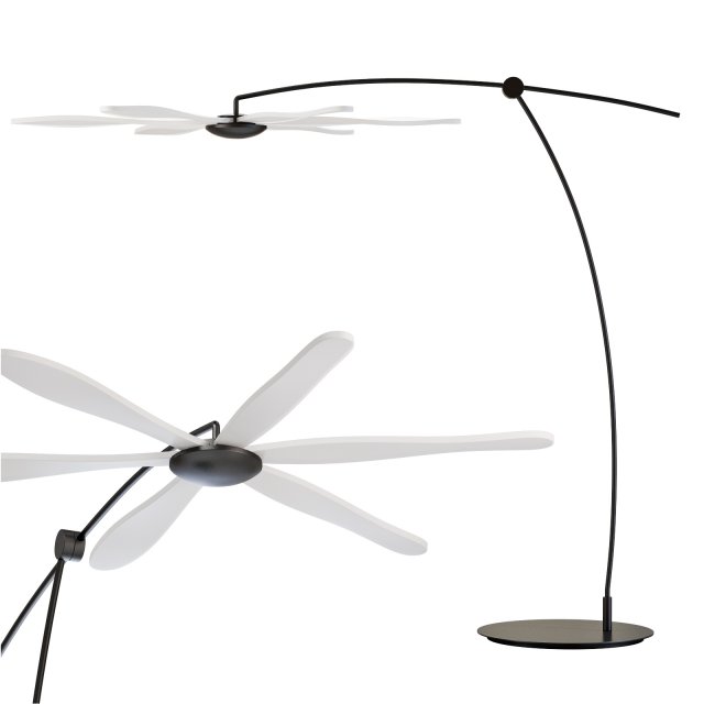 Roche bobois libellule floor lamp 3D Model .c4d .max .obj .3ds .fbx .stl .blend 