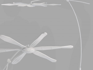 Roche bobois libellule floor lamp 3D Model