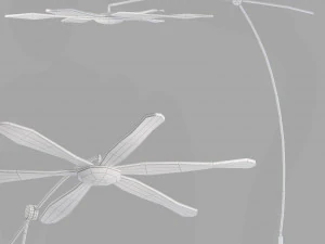 Roche bobois libellule floor lamp 3D Model