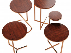Roche bobois majordome cocktail table Modelo 3D