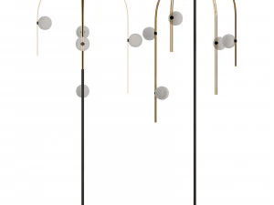 Lumin&aacute;ria de p&eacute; medusa da Roche bobois Modelo 3D