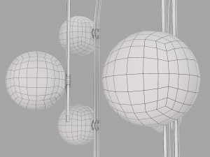 Roche bobois medusa suspension Modello 3D
