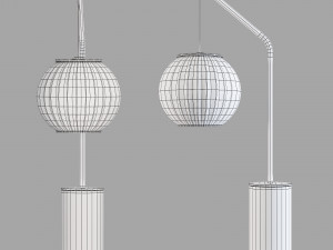 Roche bobois mei table lamp 3D Model