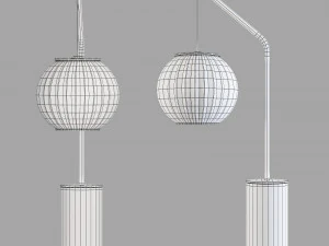 Roche bobois mei table lamp 3D Model