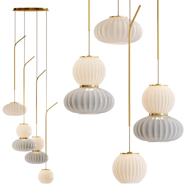 Roche bobois mei suspension 3D मॉडल .c4d .max .obj .3ds .fbx .stl .blend 