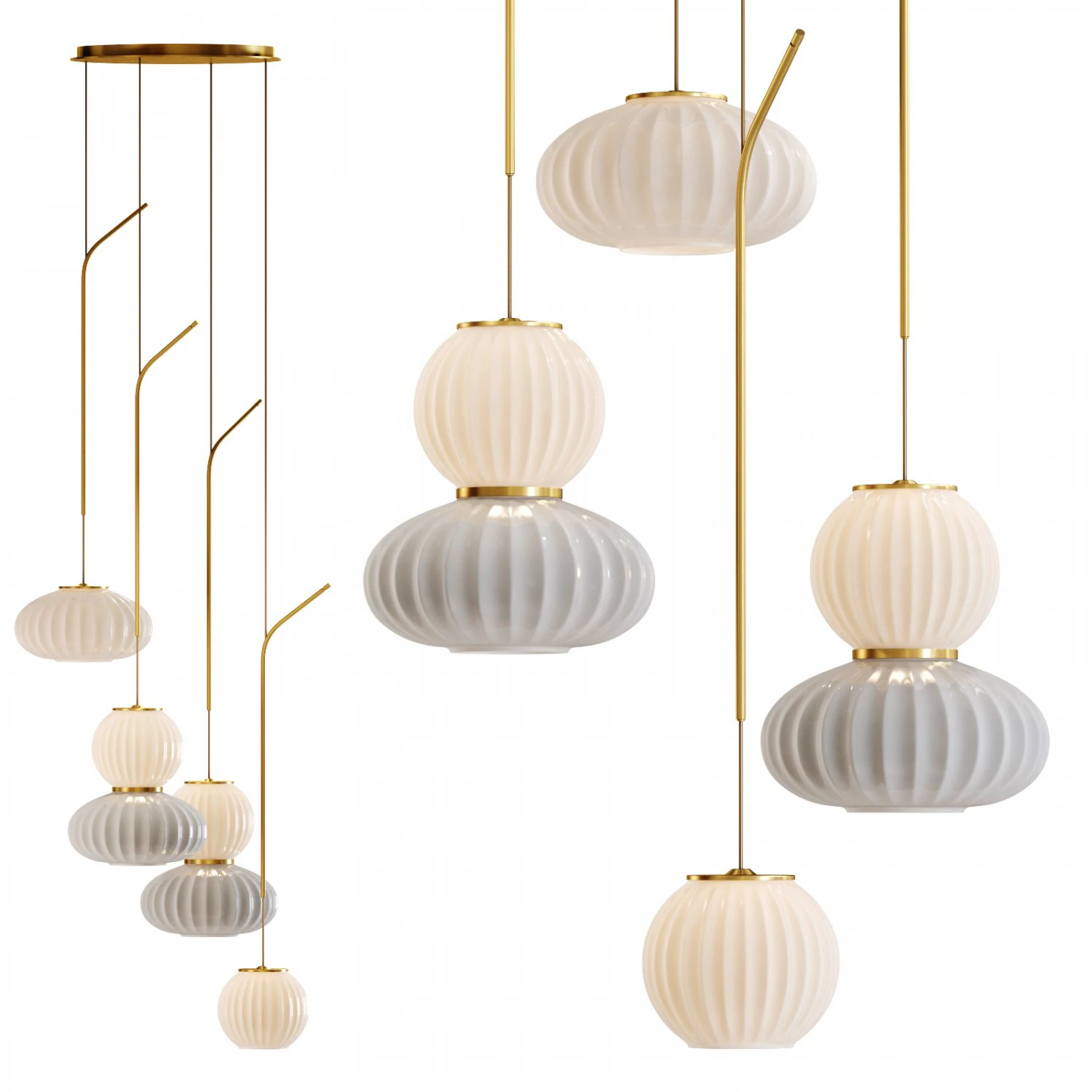 Roche bobois mei suspension 3D Model .c4d .max .obj .3ds .fbx .stl .blend 
