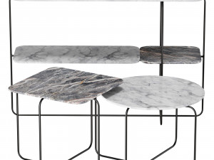 Roche bobois mileto cocktail table 3D Model