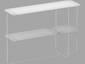 Roche bobois mileto cocktail table 3D Model