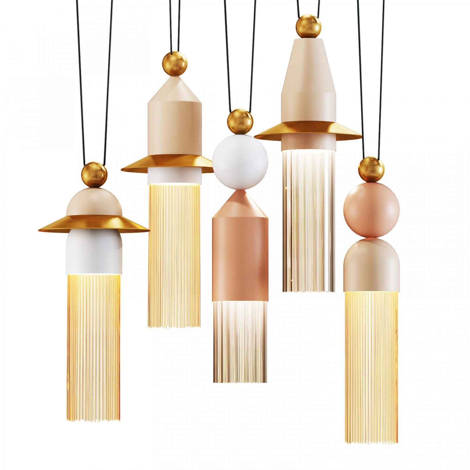 Roche bobois nappe suspension 3D Model .c4d .max .obj .3ds .fbx .stl .blend