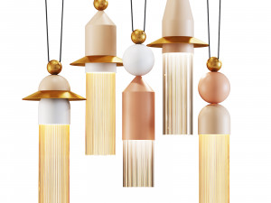 Roche bobois nappe suspension 3D Model