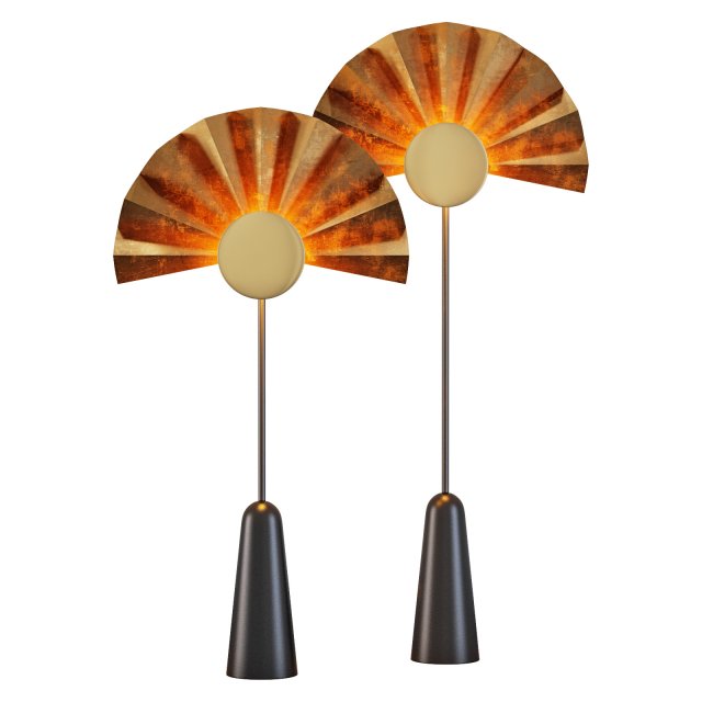 Roche bobois negresco floor lamp Model 3D .c4d .max .obj .3ds .fbx .stl .blend 