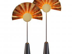 Roche bobois negresco floor lamp 3D Model