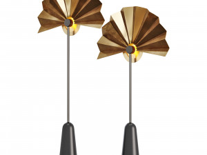 Roche bobois negresco floor lamp Model 3D