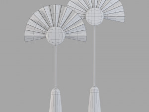 Roche bobois negresco floor lamp Model 3D