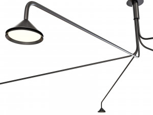 Roche bobois nomad ceiling lamp Modello 3D