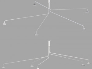 Roche bobois nomad ceiling lamp Modello 3D
