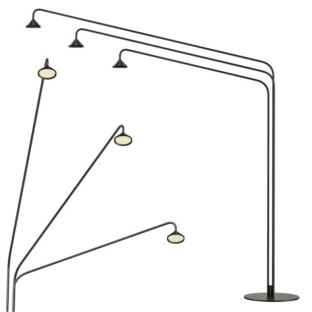 Roche bobois nomad floor lamp Modèle 3D .c4d .max .obj .3ds .fbx .stl .blend 