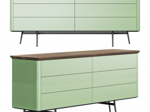 Roche bobois octet dresser 3D Model