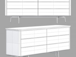 Roche bobois octet dresser 3D Model