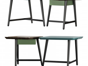 Roche bobois octet end table 3D 模型