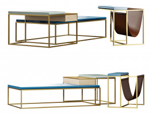 Roche bobois paris paname cocktail table Model 3D