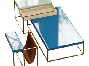 Roche bobois paris paname cocktail table Model 3D