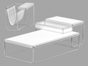 Roche bobois paris paname cocktail table Model 3D