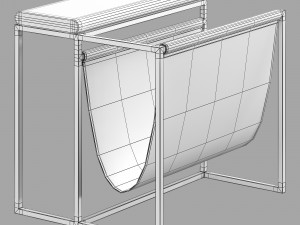Roche bobois paris paname cocktail table Model 3D