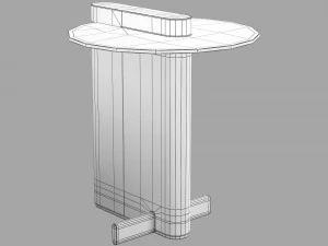 Roche bobois paris paname cocktail table 3D Model