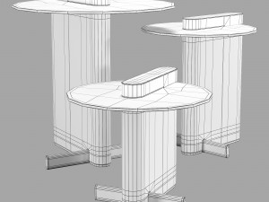 Roche bobois paris paname coffee table 3D 모델
