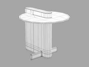 Roche bobois paris paname coffee table 3D Model