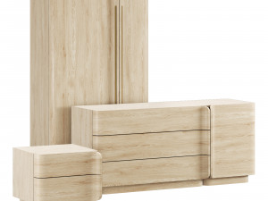 Roche bobois paris paname storage set Model 3D