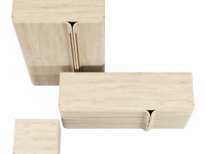 Roche bobois paris paname storage set Model 3D