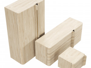 Roche bobois paris paname storage set Model 3D