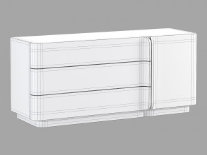 Roche bobois paris paname storage set Model 3D