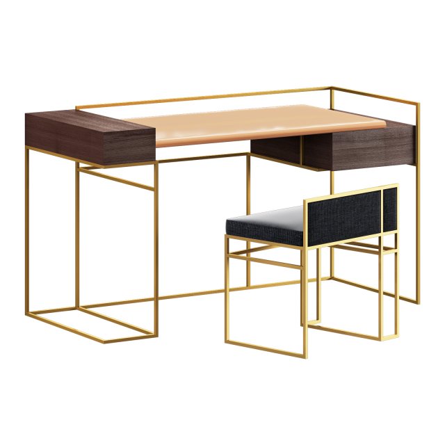 Roche bobois paris paname writing desk Modelo 3D .c4d .max .obj .3ds .fbx .stl .blend 