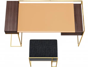 Roche bobois paris paname writing desk 3D Model